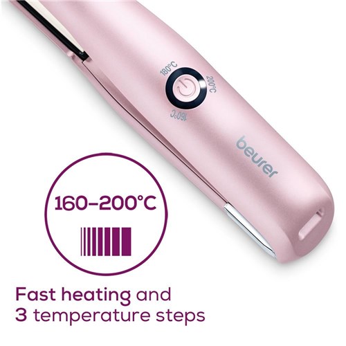 Beurer HS20 Rechargeable Portable Hair Straightener