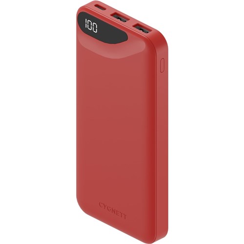 Cygnett ChargeUp Boost Gen3 10K Power Bank (Red)