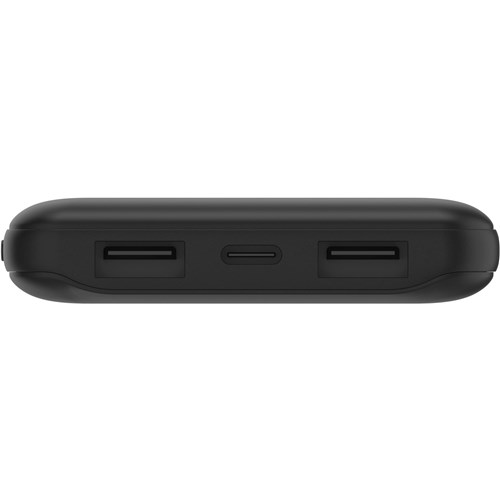 Belkin BoostUp Charge 10K 3 Port Power Bank with Cable (Black)