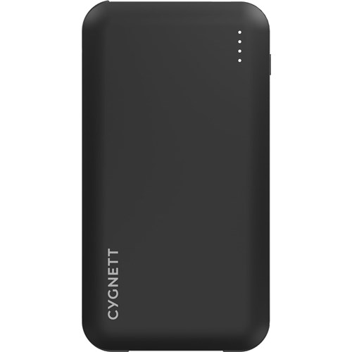 Cygnett ChargeUp Pocket 10K Power Bank with Dual Intergrated Charging Cables (Black)