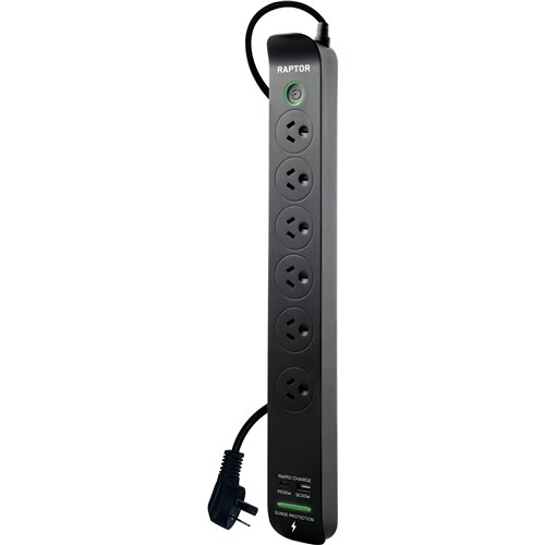 Jackson Raptor Slimline 6 Way Powerboard