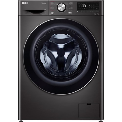 LG WV9-1609B 9kg Series 9 Front Load Washer (Black Steel)