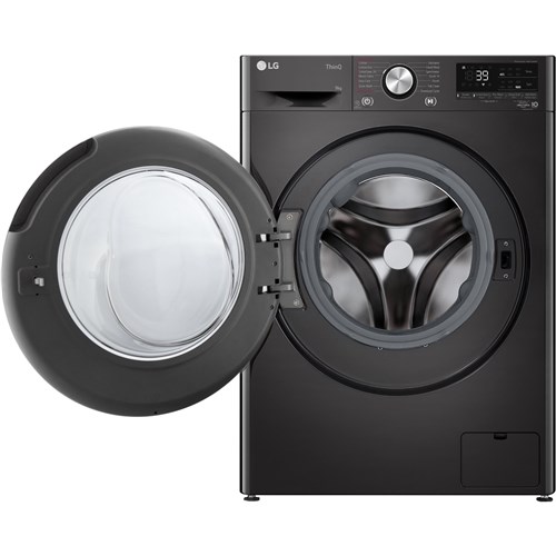 LG WV9-1609B 9kg Series 9 Front Load Washer (Black Steel)