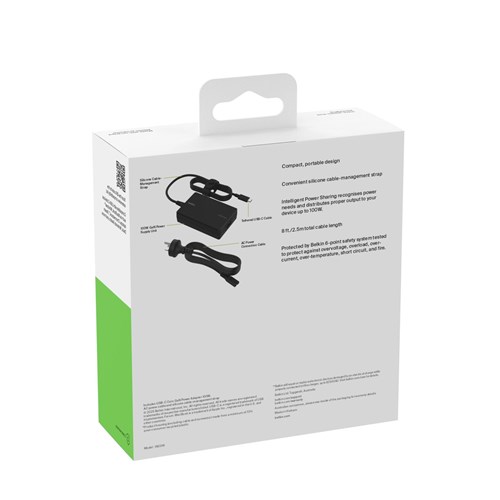 Connect USB-C® Core GaN Power Adapter 100W