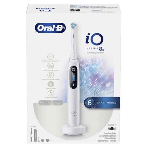 Oral-B iO Series 8 Electric Toothbrush (Alabaster White)