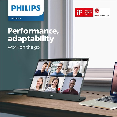 Philips 16B1P3302 15.6'' FHD IPS Portable USB-C Monitor