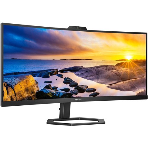 Philips 34E1C5600HE 34'' Curved 100Hz WQHD Monitor with Windows Hello Webcam