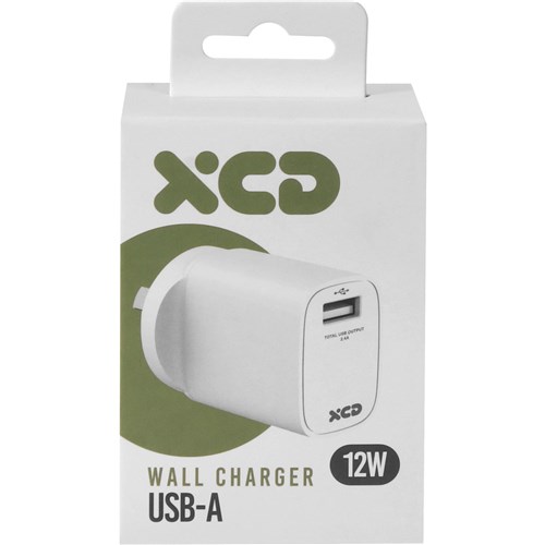 XCD USB-A 12W Wall Charger