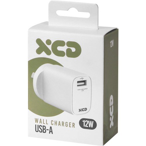 XCD USB-A 12W Wall Charger