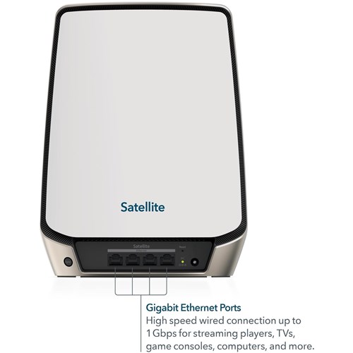 NETGEAR Orbi RBS860 AX6000 Tri-band Mesh Wi-Fi 6 System Add-on Satellite