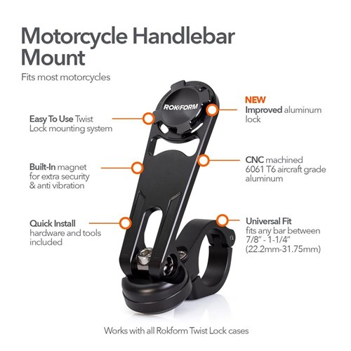 Rokform Motorcycle Handlebar Phone Mount