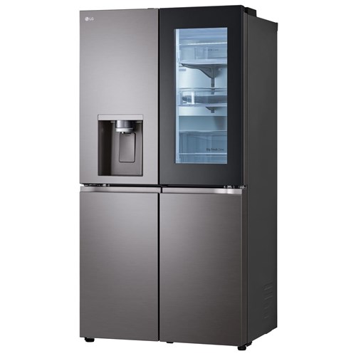 LG GF-V700BSLC 642L French Door Fridge with Instaview (Black Stainless)