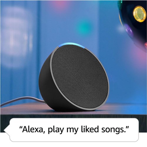 Amazon Echo Pop Compact Smart Speaker (Charcoal)