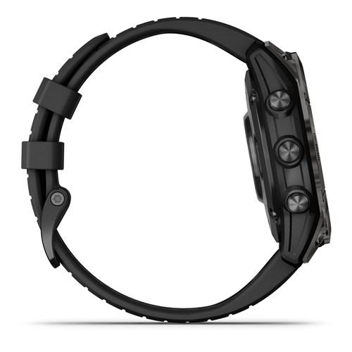 Garmin fenix® 7 Pro Sapphire Solar Edition Carbon Grey DLC Titanium with Black Band