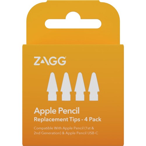 Zagg Apple Pencil Replacement Tips 4 Pack (White)