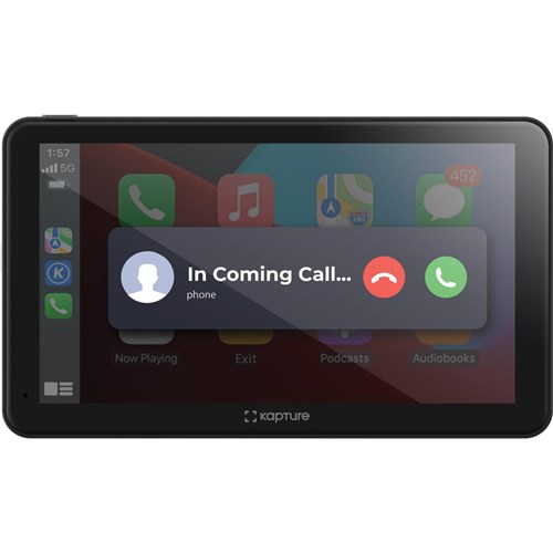 Kapture KPT-W51 Wireless 5' Apple Carplay Android Auto Navigation with  Dash Camera