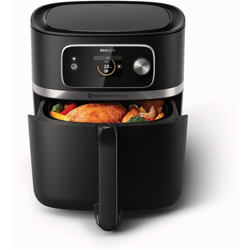 Philips HD9880/90 7000 Series Connected 8.3L Air Fryer Combi XXXL with Food Thermometer