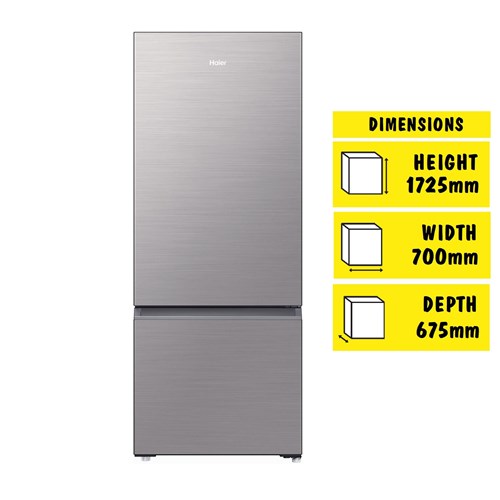 Haier HRF420BS 420L Bottom Mount Fridge (Satina)