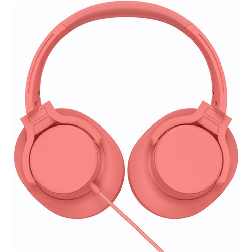 XCD XCD23008 Wired Foldable Over-Ear Headphones (Coral)