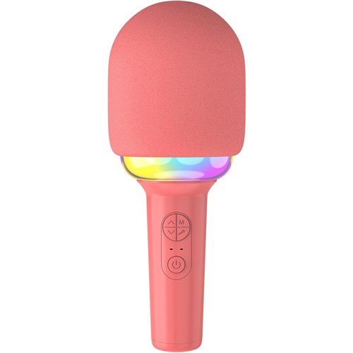 XCD Bluetooth Karaoke Microphone with Speaker (Coral)