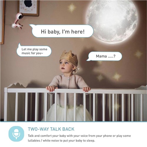 Lollipop Smart Baby Camera (Cotton Candy)