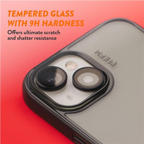 EFM Camera Lens Armour for iPhone 15/15 Plus (Carbon)