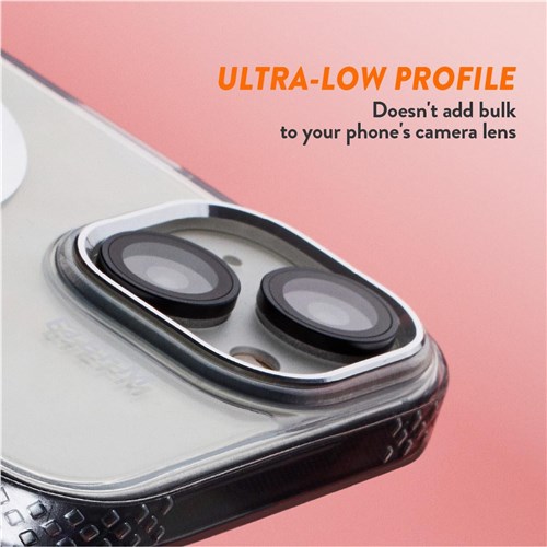 EFM Camera Lens Armour for iPhone 15/15 Plus (Carbon)