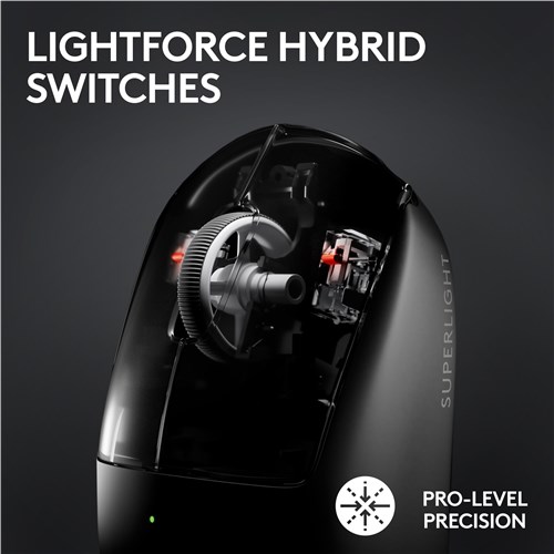 Logitech G PRO X SUPERLIGHT 2 LIGHTSPEED Wireless Gaming Mouse (Black)
