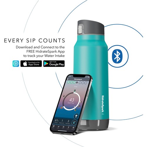 HidrateSpark Pro 946ml Chug Smart Drink Bottle (Sea Glass)