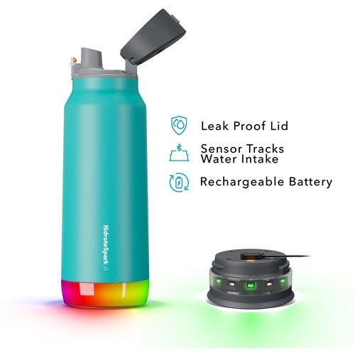 HidrateSpark Pro 946ml Chug Smart Drink Bottle (Sea Glass)