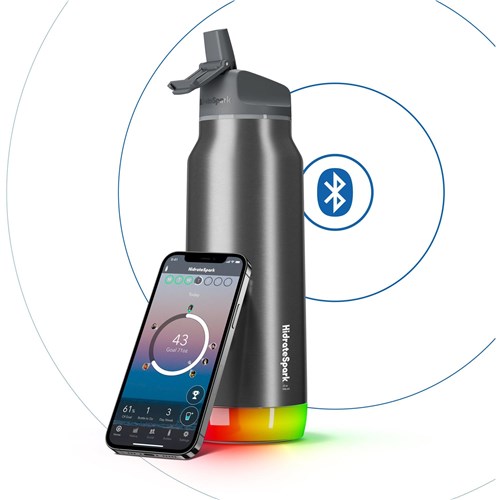 HidrateSpark Pro 946ml Straw Smart Drink Bottle (Stainless Steel)