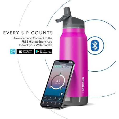 HidrateSpark Pro 946ml Straw Smart Drink Bottle (Fruit Punch)