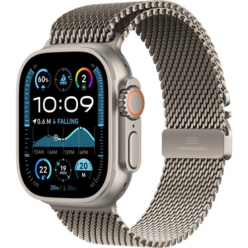 Apple Watch Ultra 2  49mm Natural Titanium Case GPS + Cellular Milanese Loop [Large]