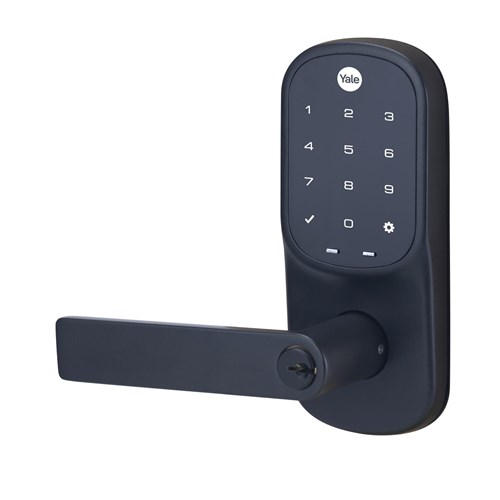 Yale Assure Lever Keyed Lock with Yale Home (Matte Black)