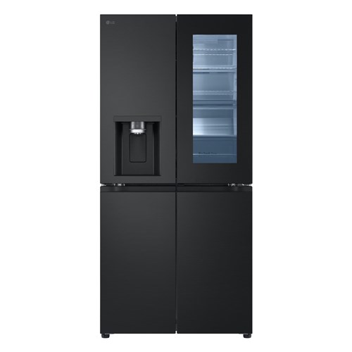 LG GF-V500MBLC 508L Slim French Door Fridge (Matte Black)