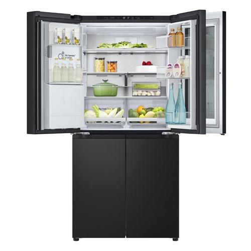 LG GF-V500MBLC 508L Slim French Door Fridge (Matte Black)