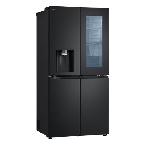 LG GF-V500MBLC 508L Slim French Door Fridge (Matte Black)