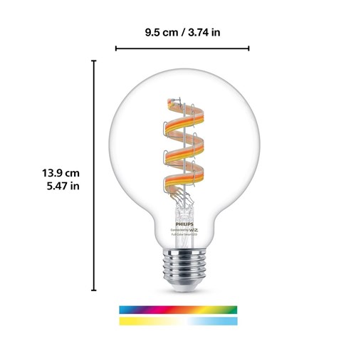 WiZ Colour & Tunable White G95 E27 Smart Bulb [Gen 2]