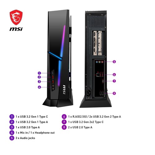 MSI MPG Trident AS 14NUC5-658AU Gaming Desktop (14th Gen Intel i5)[GeForce RTX 4060]