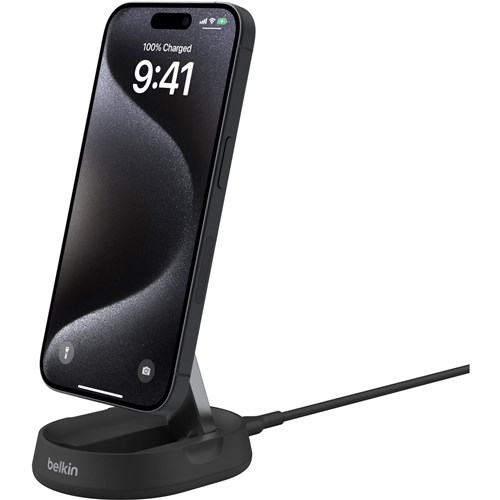 Belkin BoostCharge Pro Convertible Magnetic Qi2 Charging Stand (Black)