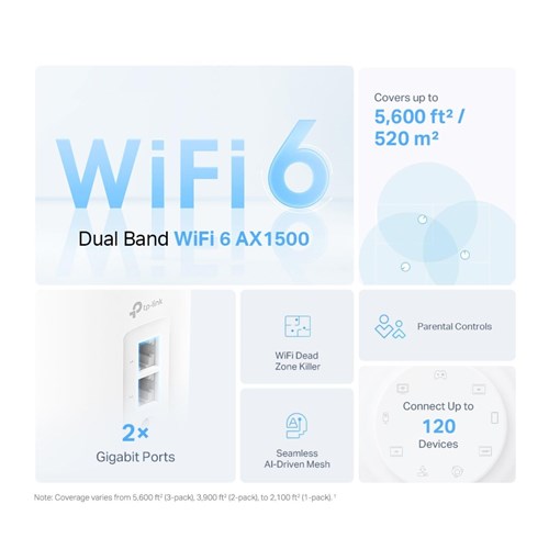 TP-Link Deco AX1500 Whole Home Mesh Wi-Fi System (3-pack)