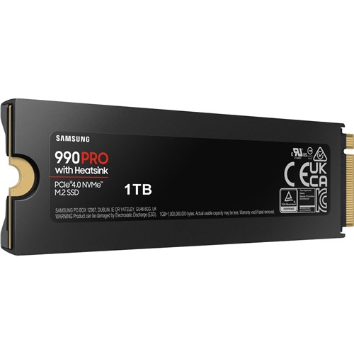 Samsung 990 PRO 1TB NVME SSD Heatsink