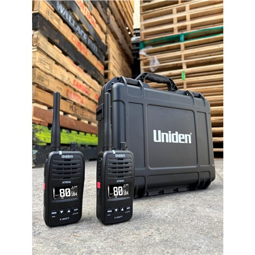 Uniden  XTRAK50-2TP 5 Watt UHF Waterproof Handheld Radio Tradies Pack