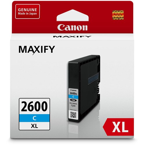 Canon Maxify PGI2600XL High Capacity Ink Cartridge (Cyan)