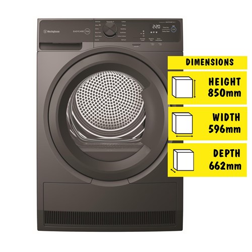 Westinghouse WDH904N7SA 9kg EasyCare 700 series heat pump dryer.