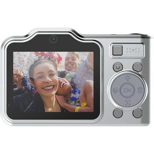 Zero-X Adventura Dual Lens FHD Digital Compact Camera (Silver)