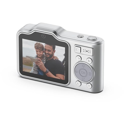 Zero-X Adventura Dual Lens FHD Digital Compact Camera (Silver)