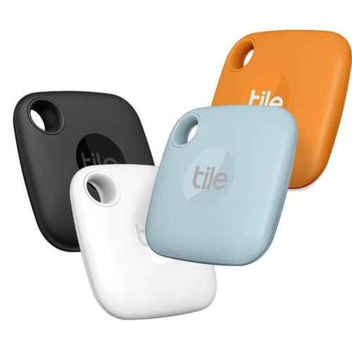 Tile Mate Bluetooth Tracker (Cloud Nine/Cool Clementine/Black/White) 4  Pack