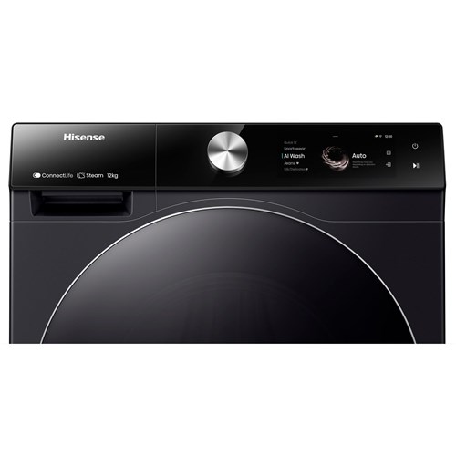 Hisense HWFS1214PB 12kg Series 9 Front Loader Washer (Charcoal Black)