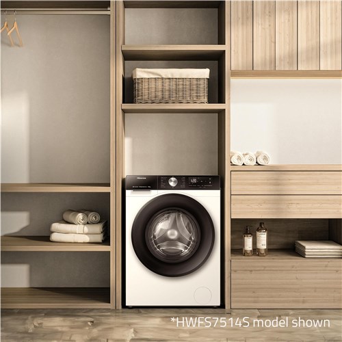 Hisense HWFS7514S 7.5kg Front Load Washer (White)